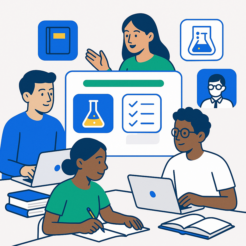 Students collaborating